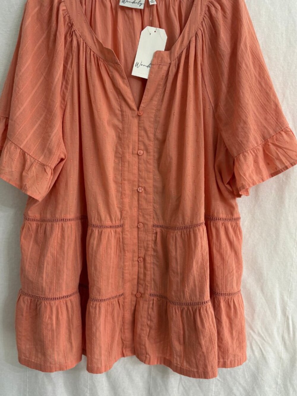 Tiered Top with Ruffle details NWT